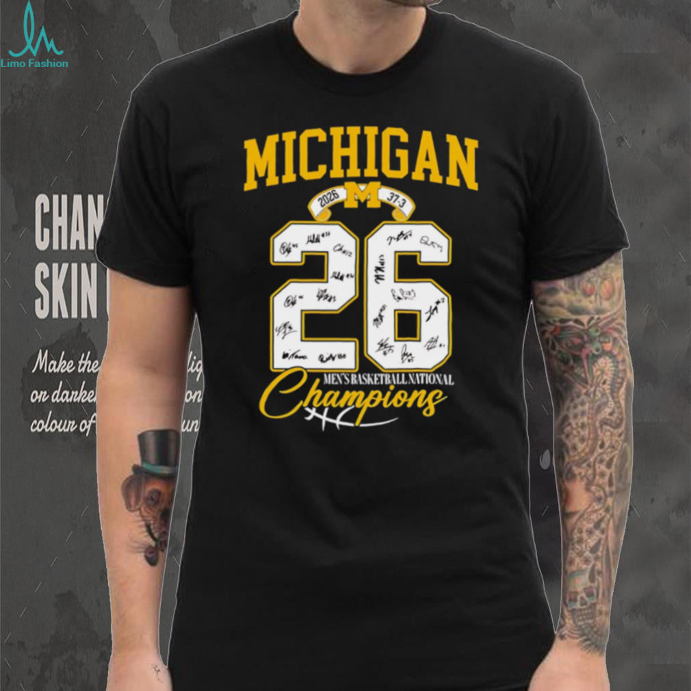 Michigan Wolverines 2026 National Champions Number 26 Signature Series T Shirt