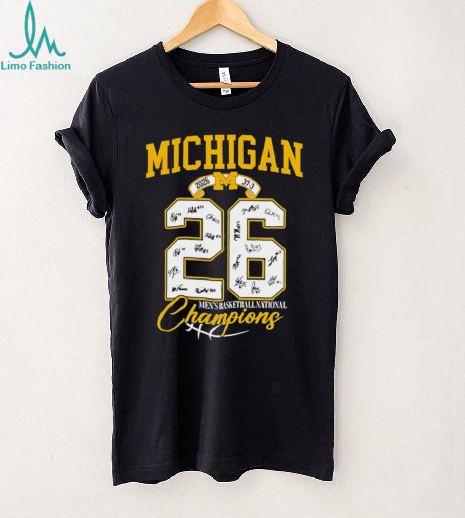 Michigan Wolverines 2026 National Champions Number 26 Signature Series T Shirt