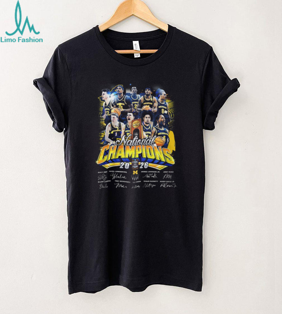 Michigan Wolverines 2026 National Champions Team Signature Roster T Shirt