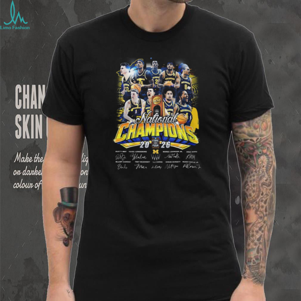 Michigan Wolverines 2026 National Champions Team Signature Roster T Shirt