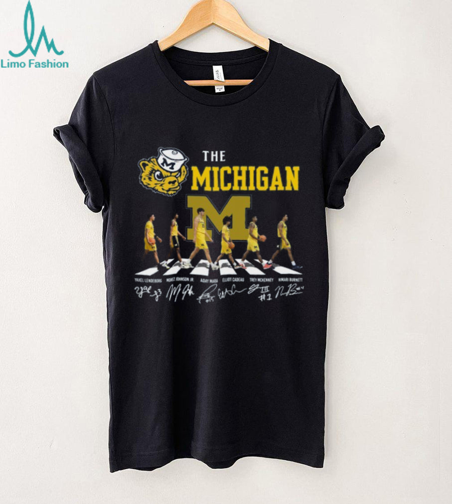 Michigan Wolverines Basketball Abbey Road Signature T Shirt