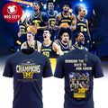 Michigan Wolverines Basketball Big Ten Tournament Champions Two Sided Shirt