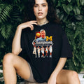 Michigan Wolverines Basketball National Champions Coach and Players Graphic T Shirt