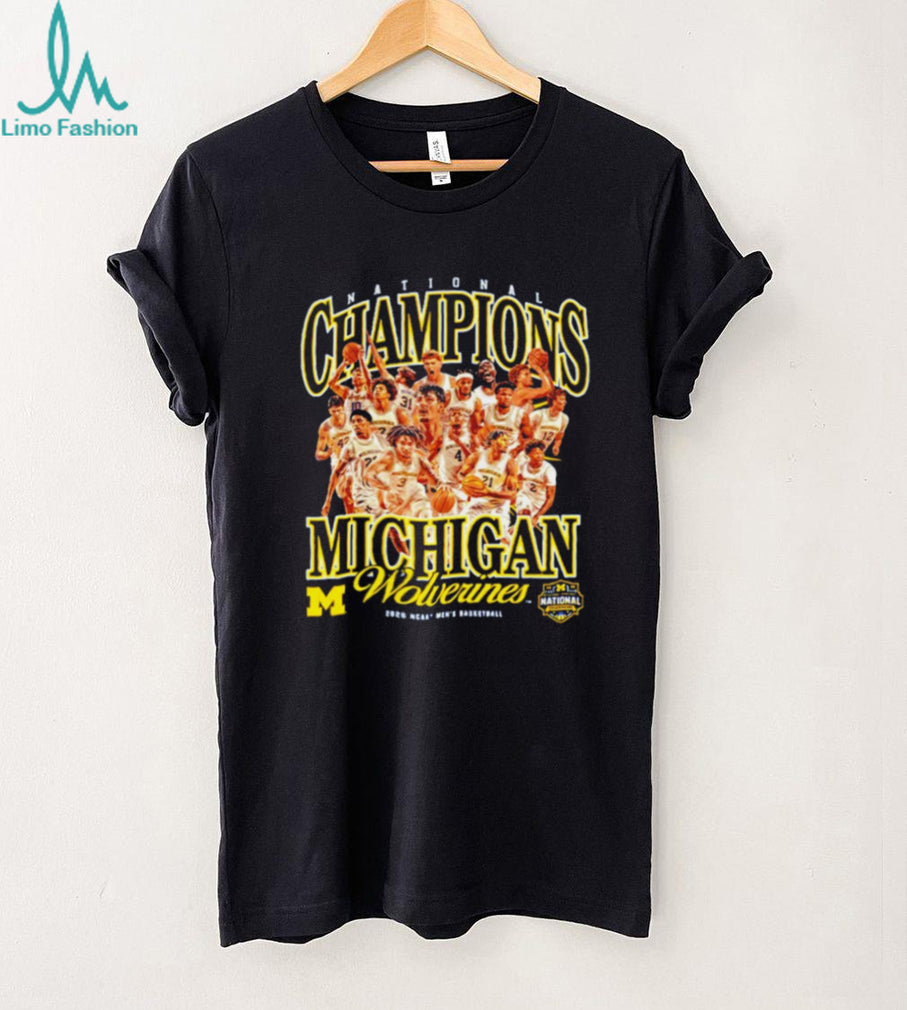 Michigan Wolverines Basketball National Champions Team Graphic T Shirt