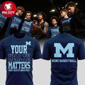 Michigan Wolverines Basketball Your Health Matter 2026 Tribute Two Sided Shirt