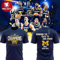 Michigan Wolverines Big10 Tournament 2026 Champions Two Sided Shirt
