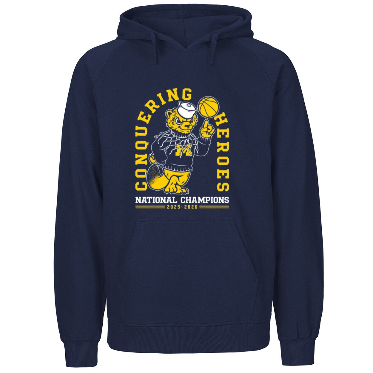 Michigan Wolverines Conquering Heroes National Champions 2025-2026 Shirt