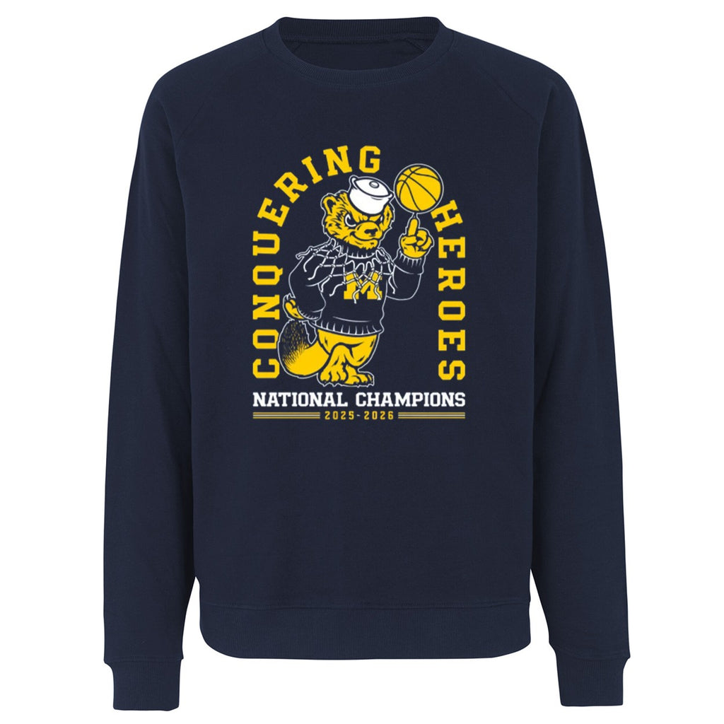 Michigan Wolverines Conquering Heroes National Champions 2025-2026 Shirt