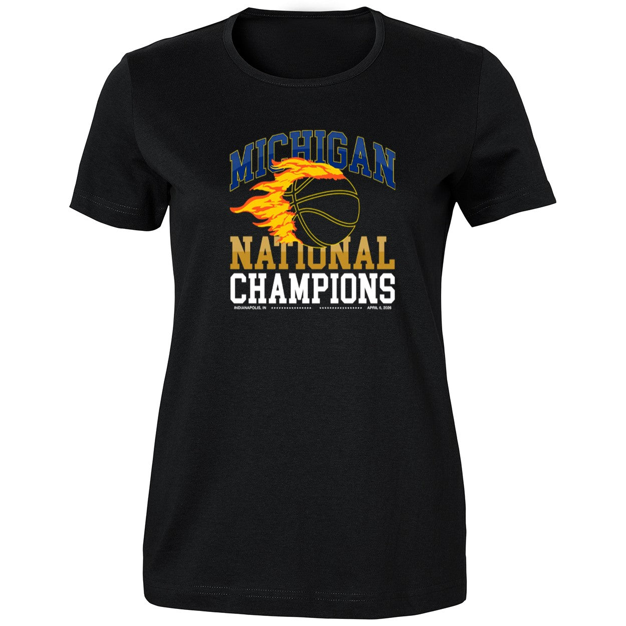 Michigan Wolverines Flames National Champions 2026 Shirt