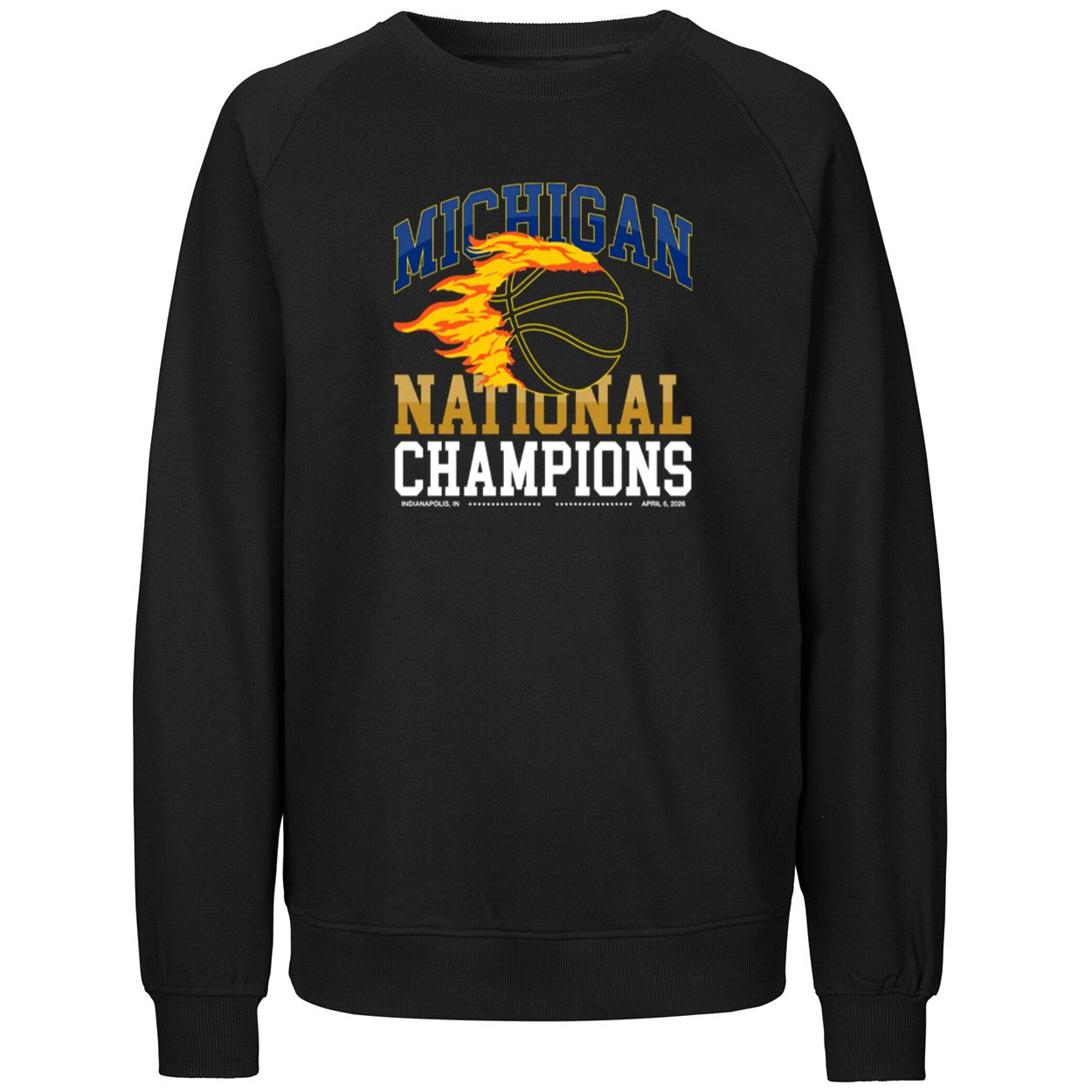 Michigan Wolverines Flames National Champions 2026 Shirt