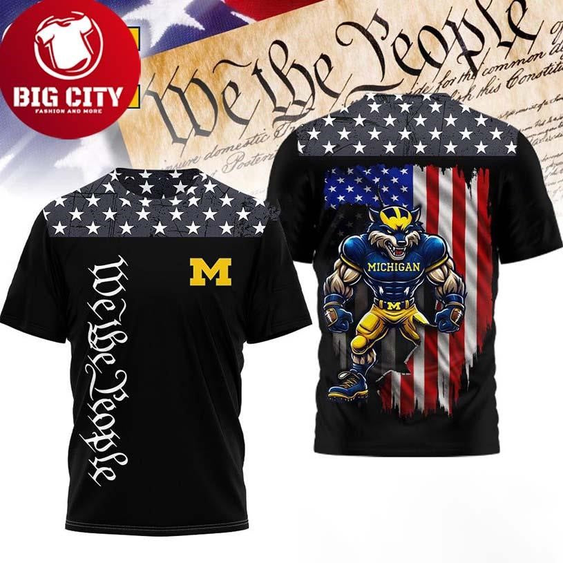Michigan Wolverines NCAA We The People Two Sided Shirt