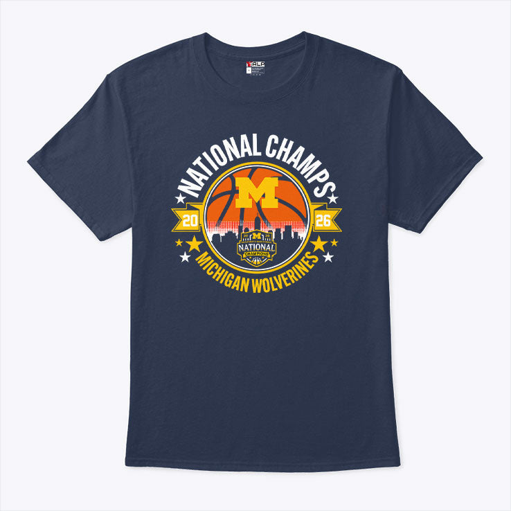 Michigan Wolverines National Champions Circle T Shirt