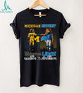 Michigan Wolverines on Saturdays Detroit Lions on Sundays Mascot Fist Bump T Shirt