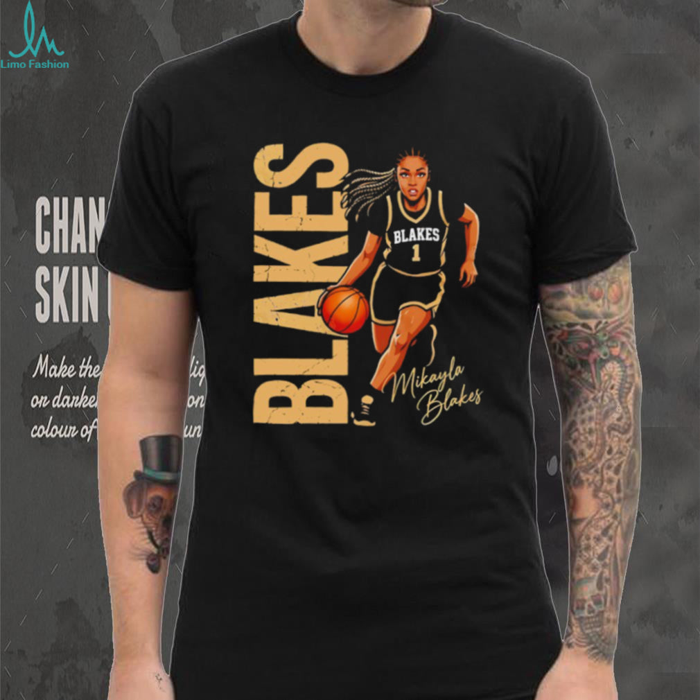 Mikayla Blakes #1 Basketball Graphic Player Tribute T shirt