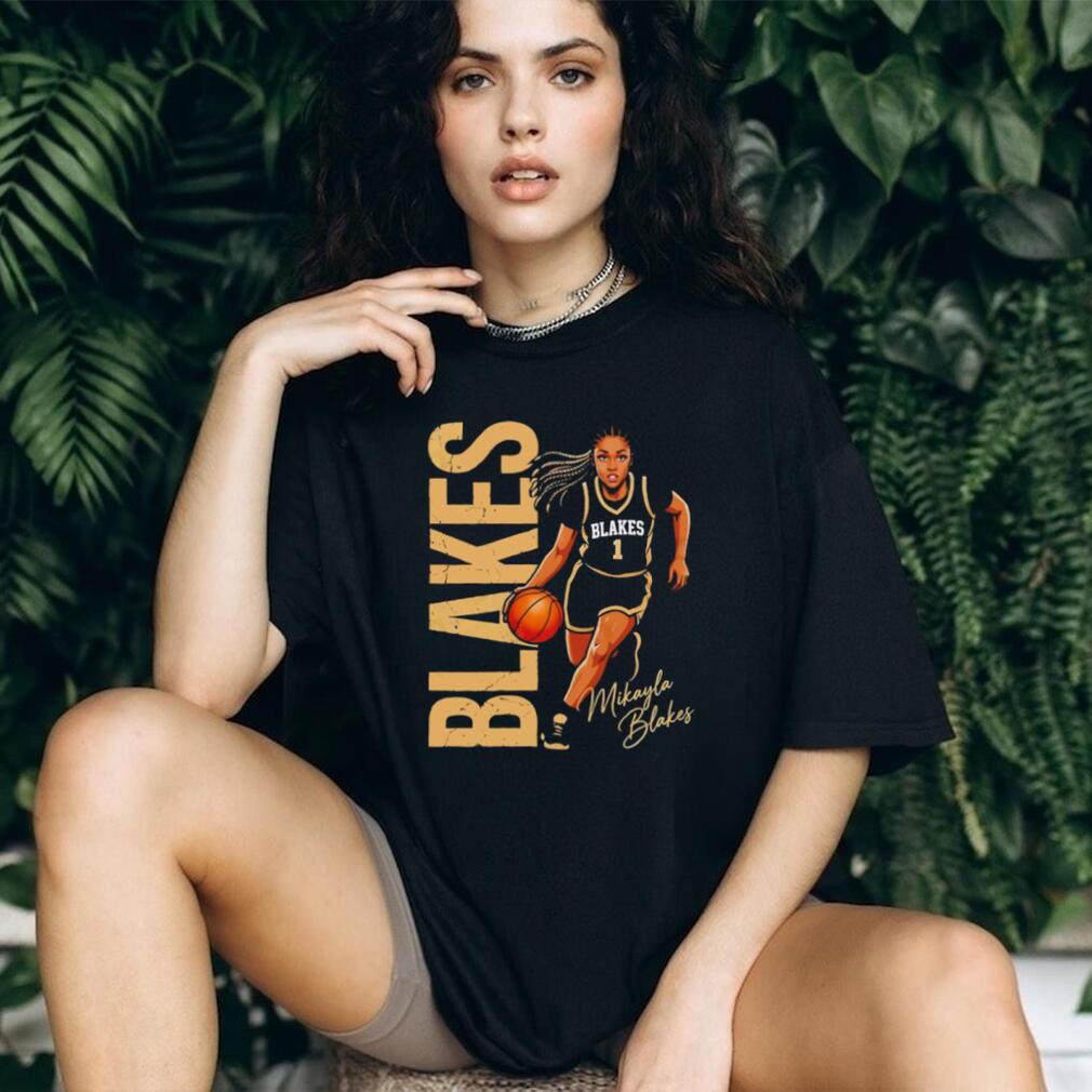 Mikayla Blakes #1 Basketball Graphic Player Tribute T shirt