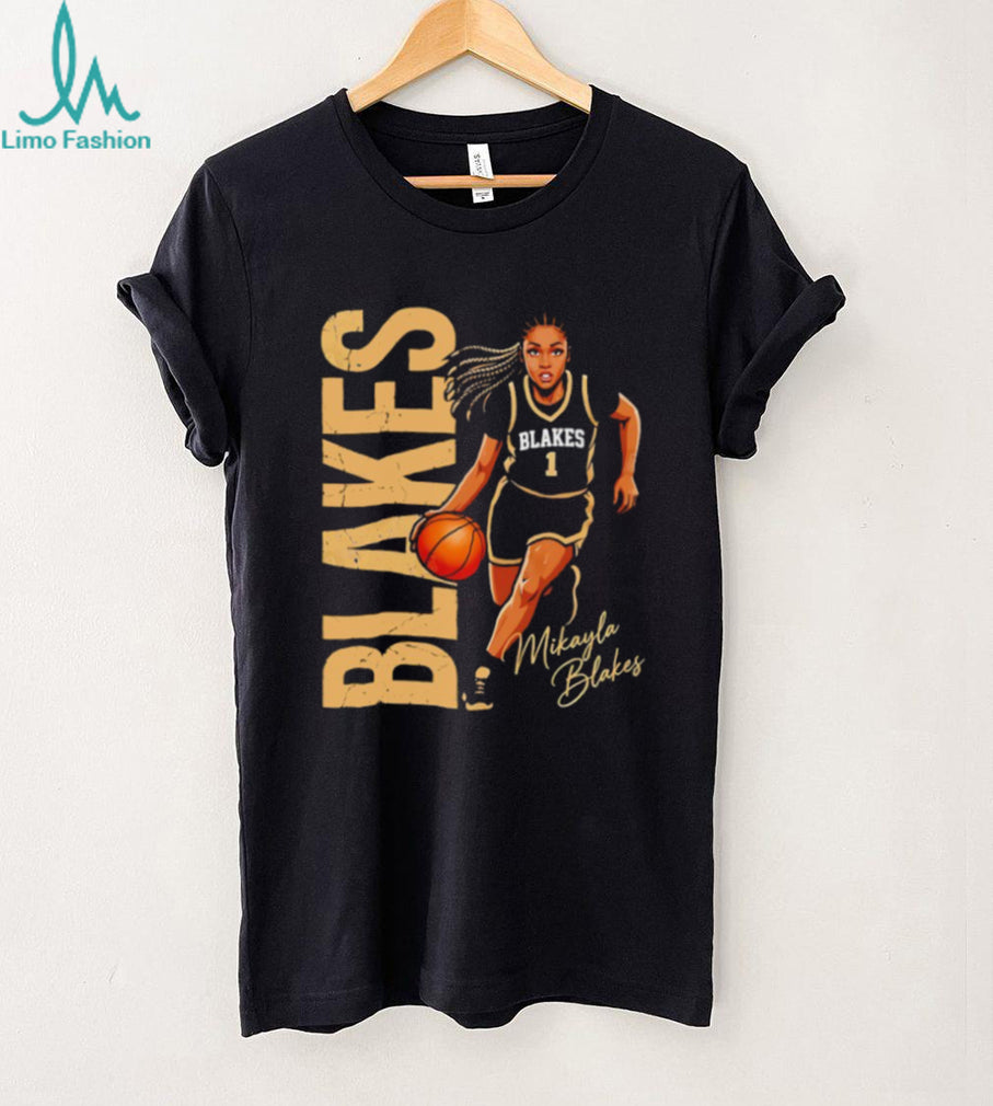 Mikayla Blakes #1 Basketball Graphic Player Tribute T shirt