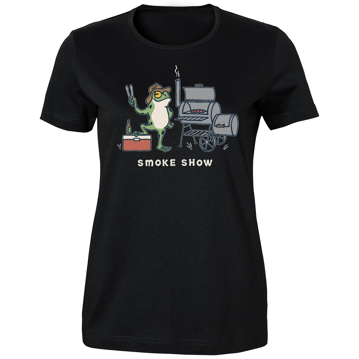Mike Katic Wearing Smoke Show Frog Shirt
