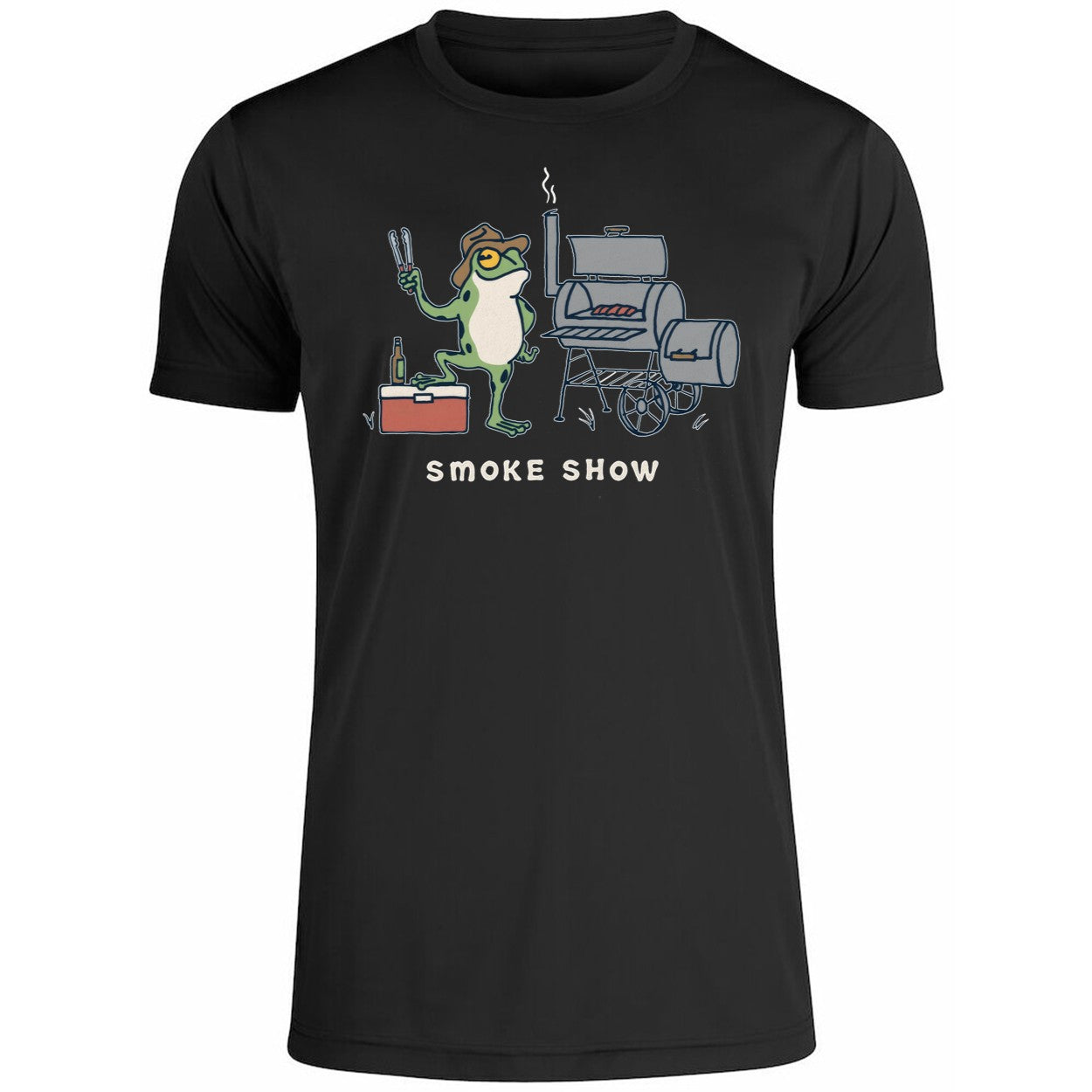 Mike Katic Wearing Smoke Show Frog Shirt