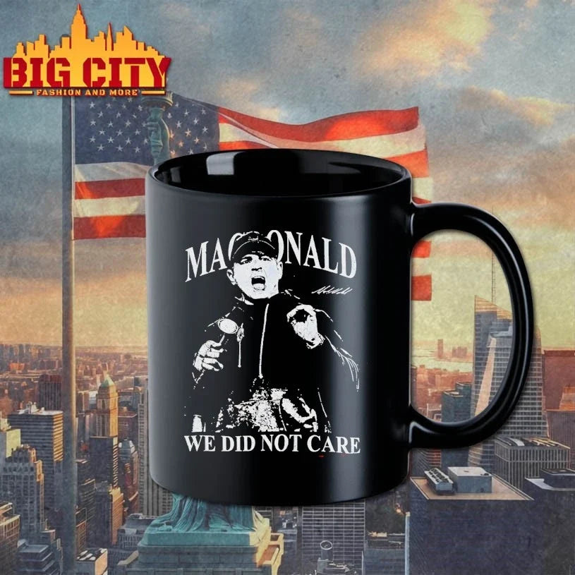 Mike Macdonald We Did Not Care signature t-shirt