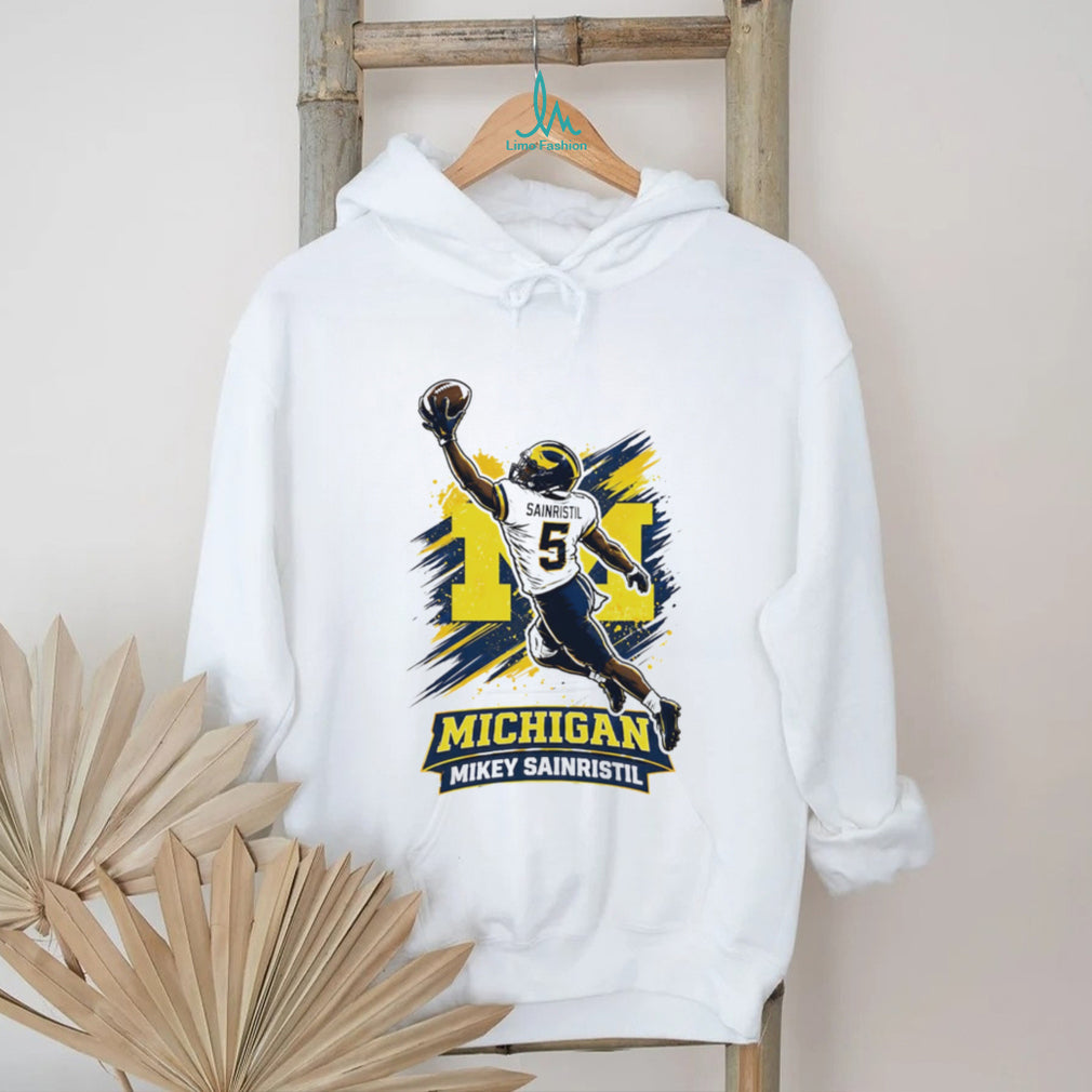 Mikey Sainristil Michigan Football Star Athlete Graphic T Shirt