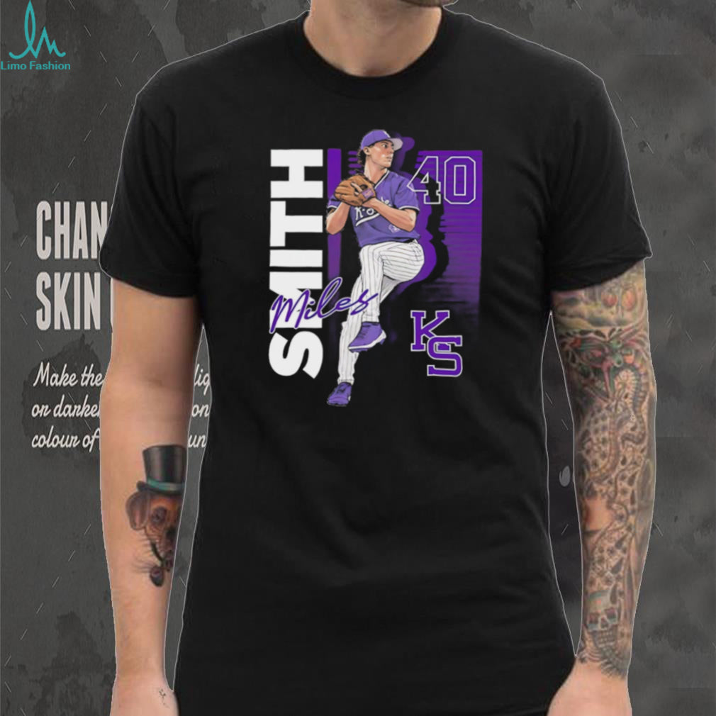 Miles Smith #40 KS Baseball Pitcher Graphic T Shirt