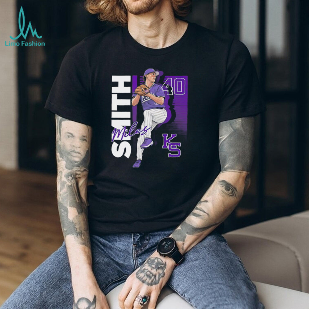 Miles Smith #40 KS Baseball Pitcher Graphic T Shirt