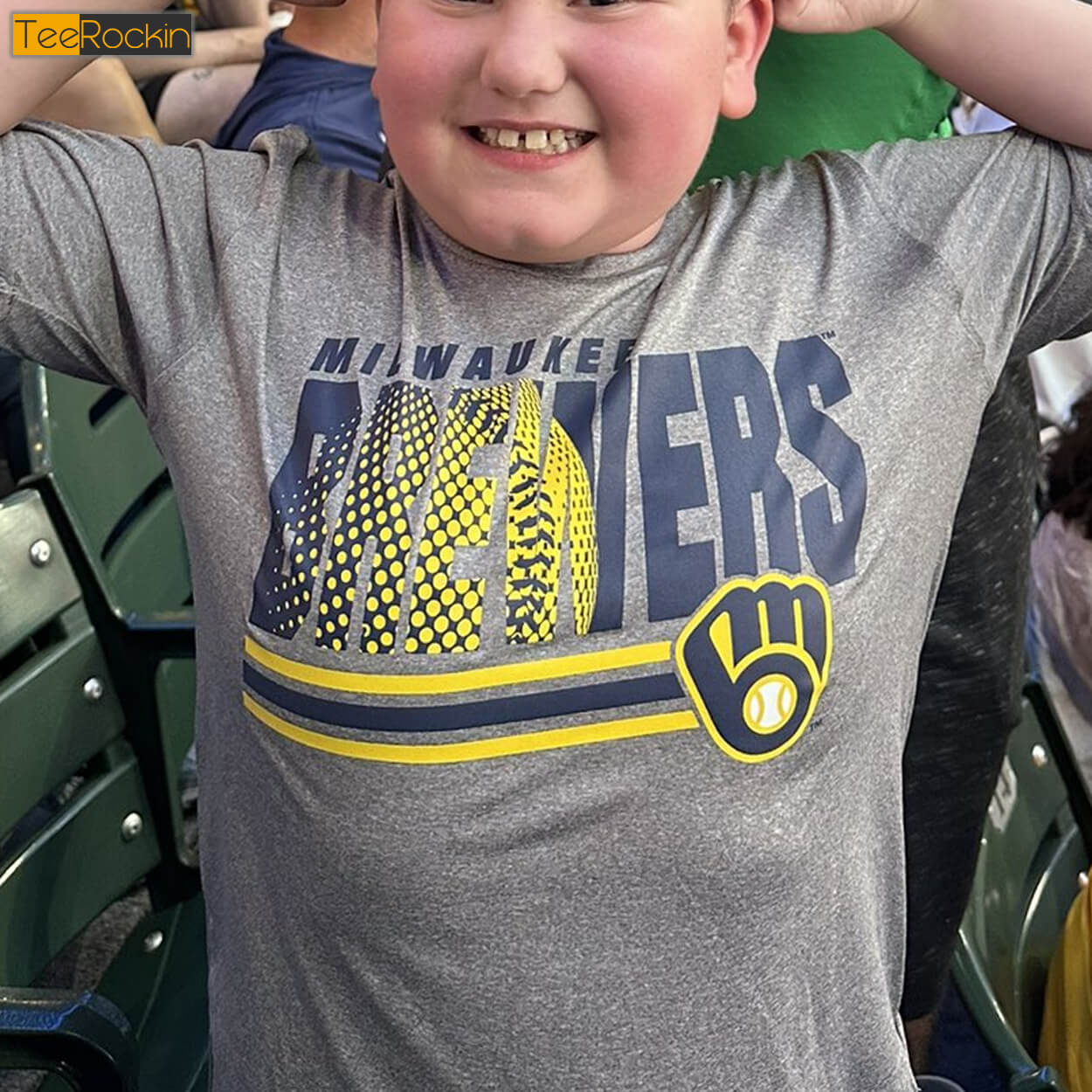 Milwaukee Brewers Boys Gray Shirt