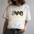 Milwaukee Brewers Peace Love Brewers MLB Baseball Glitter Logo T Shirt