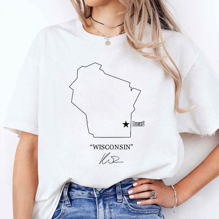 Milwaukee Bucks Bucks Wisconsin T Shirt