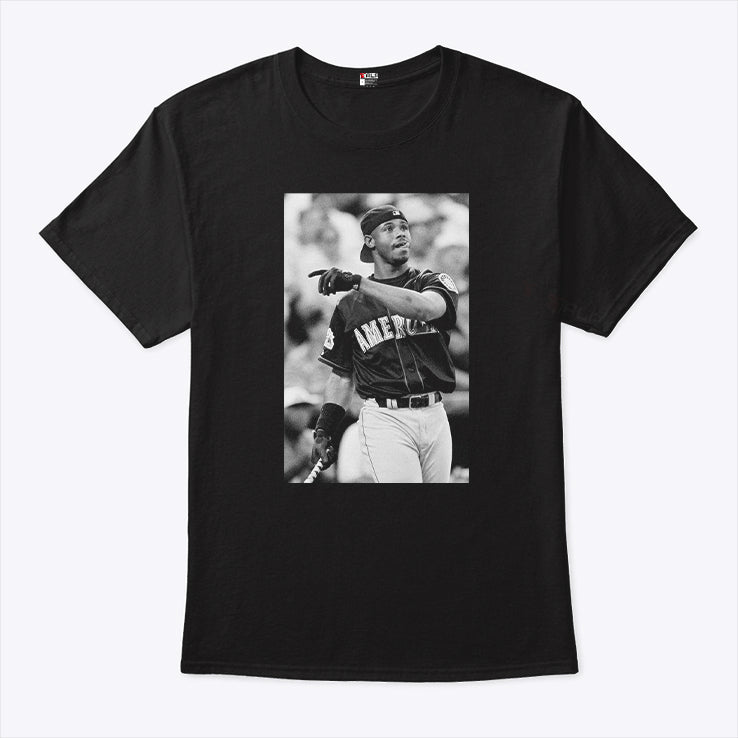 Mina Kimes Wearing Ken Griffey Jr Baseball Poster Shirt
