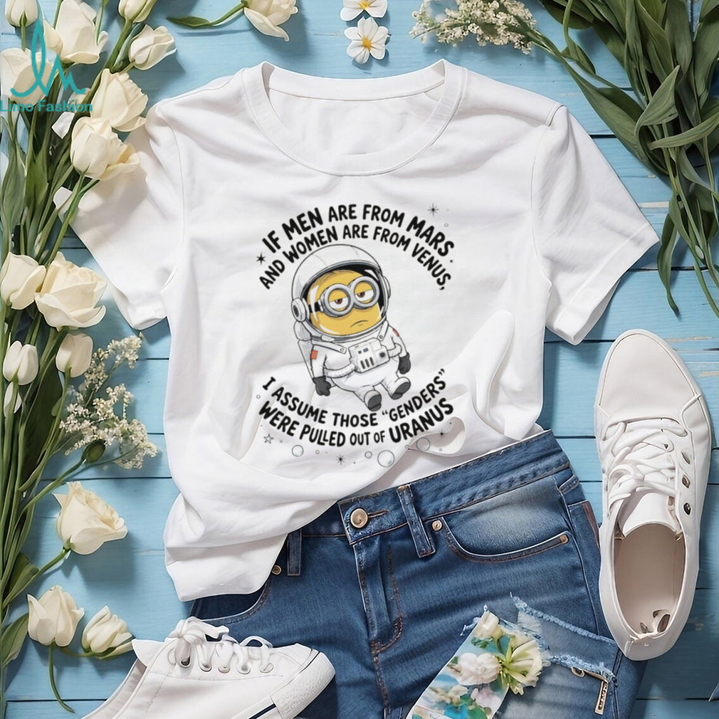 Minion Astronaut Genders From Uranus Funny Space T Shirt