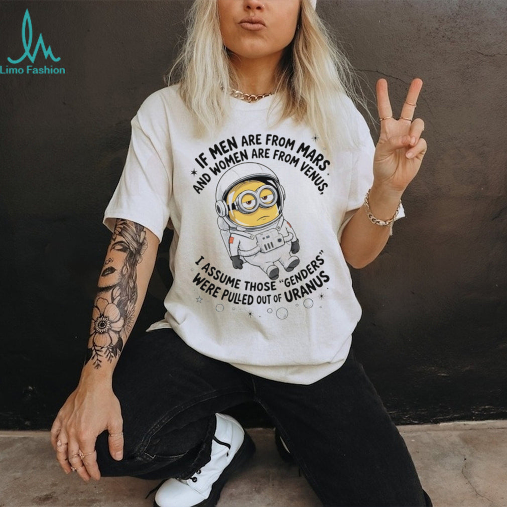 Minion Astronaut Genders From Uranus Funny Space T Shirt
