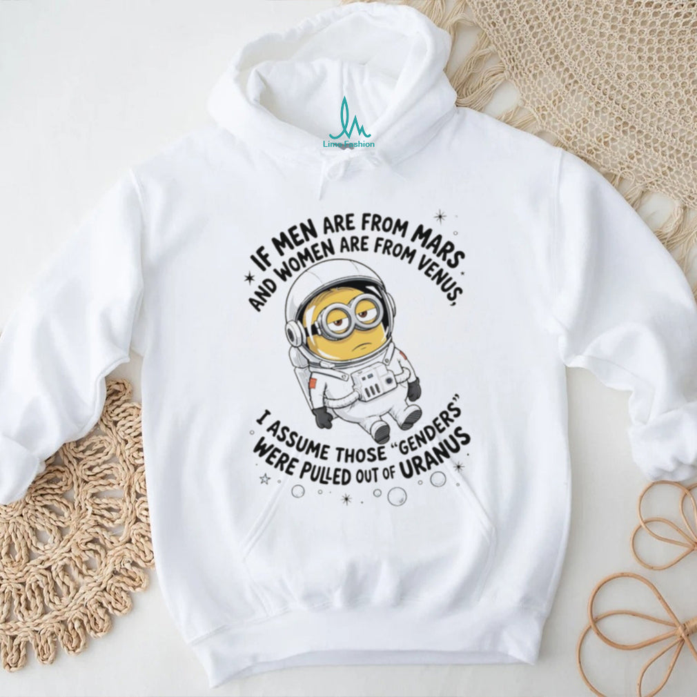 Minion Astronaut Genders From Uranus Funny Space T Shirt