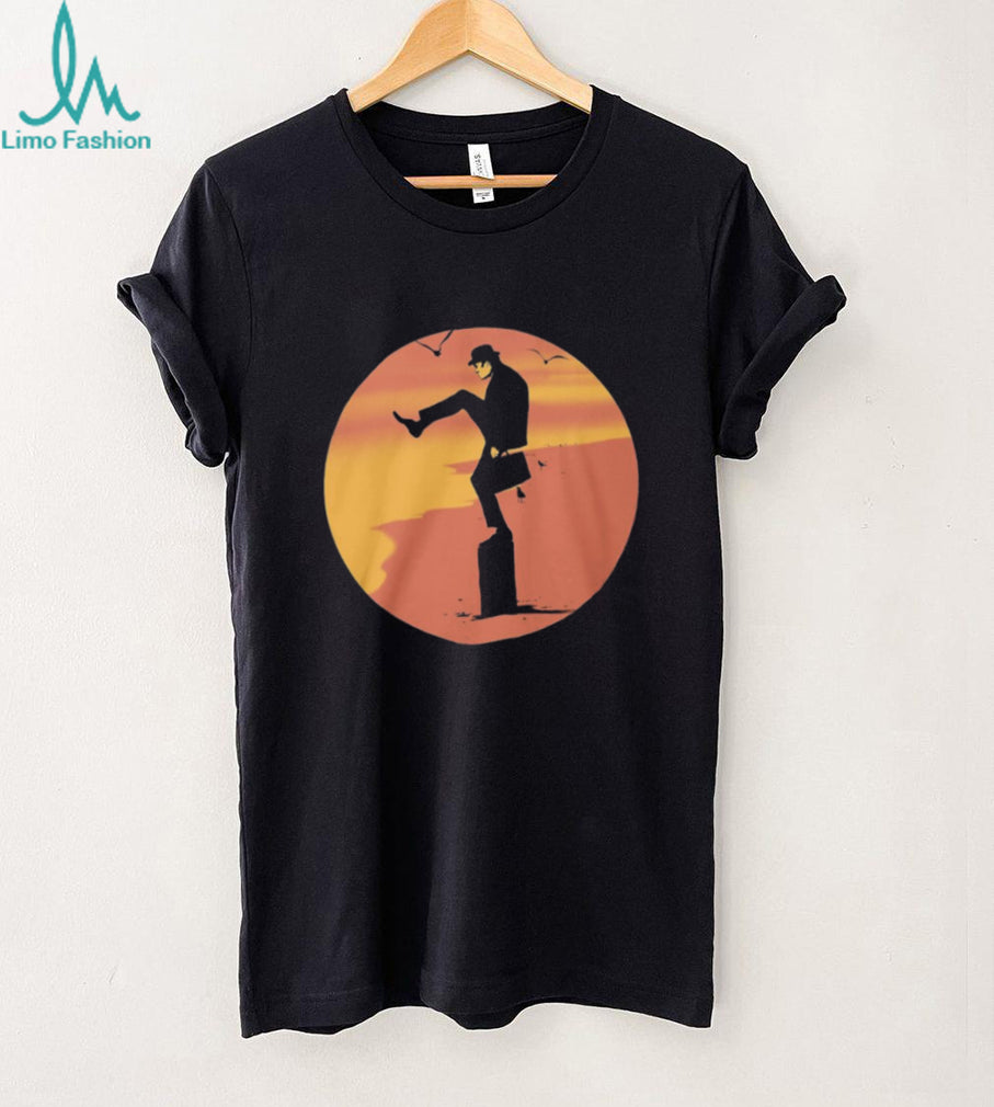 Ministry of Silly Walks Beach Sunset Silhouette Graphic T Shirt