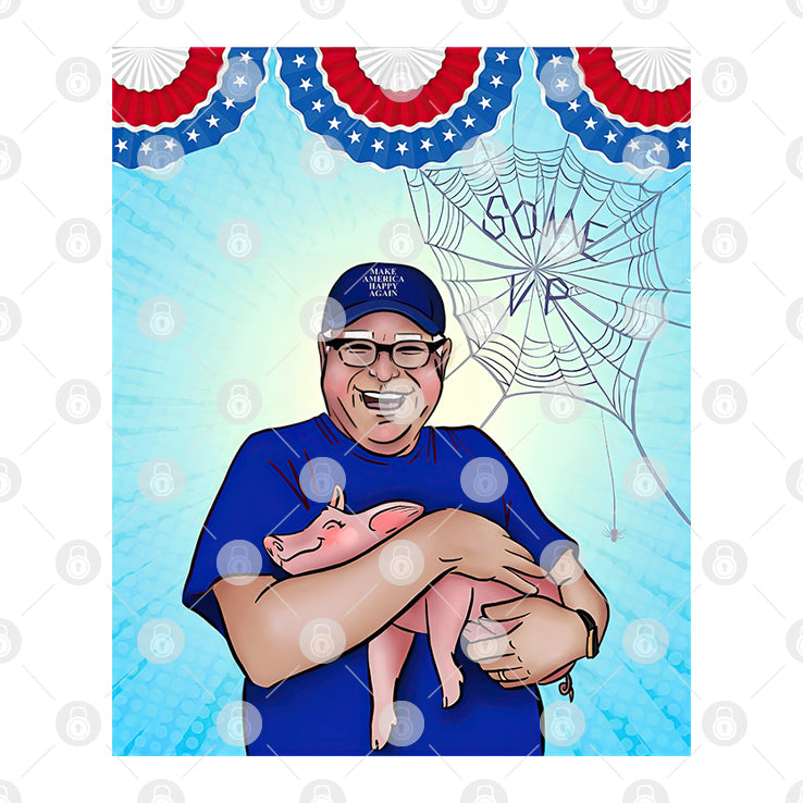 Minnesota Gov Tim Walz Holding A Piglet Shirt
