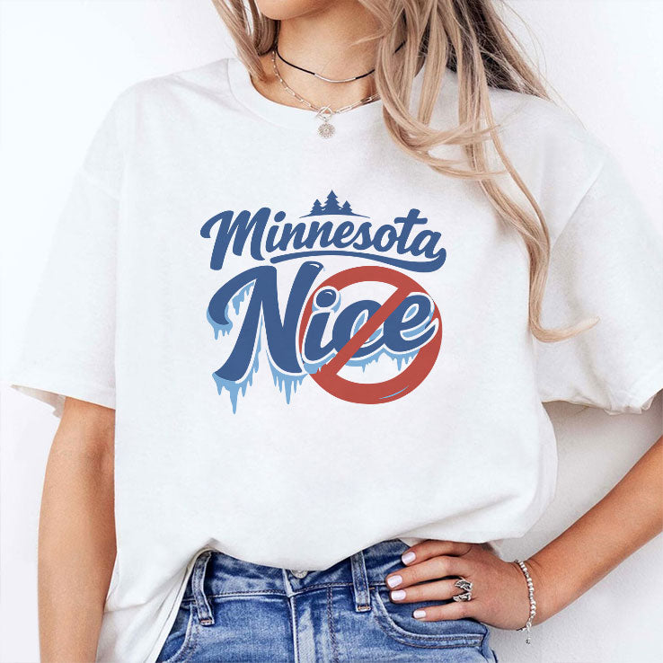 Minnesota Nice Anti ICE T Shirt