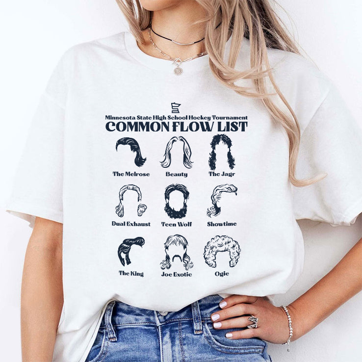 Minnesota State High School Hockey Tournament Common Flow List Hair Shirt
