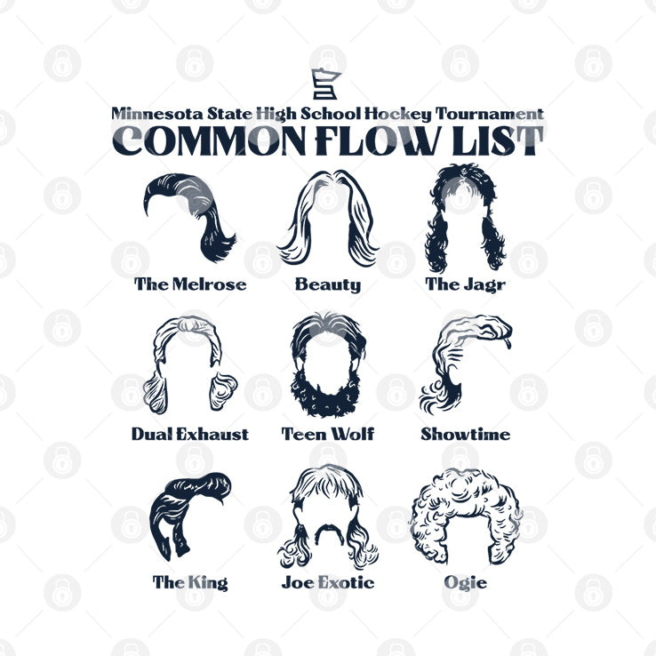 Minnesota State High School Hockey Tournament Common Flow List Hair Shirt