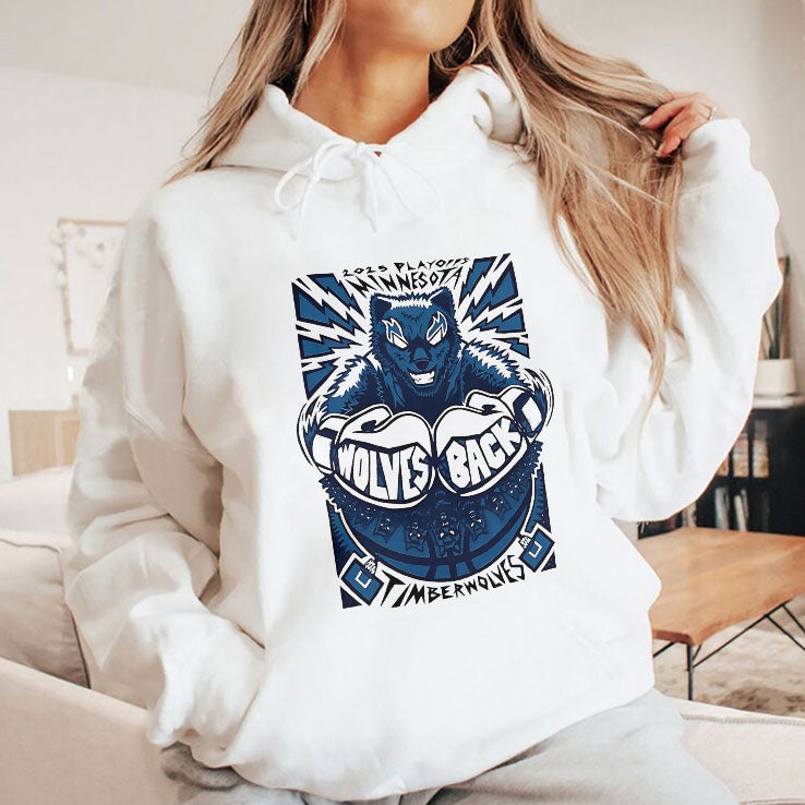Minnesota Timberwolves 2025 Playoffs Wolves Back T Shirt