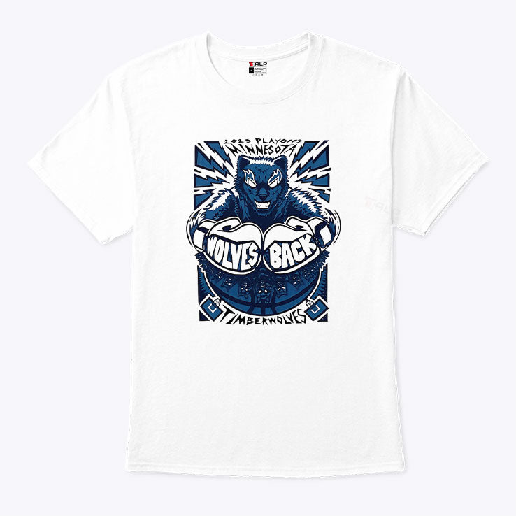 Minnesota Timberwolves 2025 Playoffs Wolves Back T Shirt