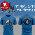 Minnesota Timberwolves Abolish Ice Stand With Minnesota Two Sided Shirt