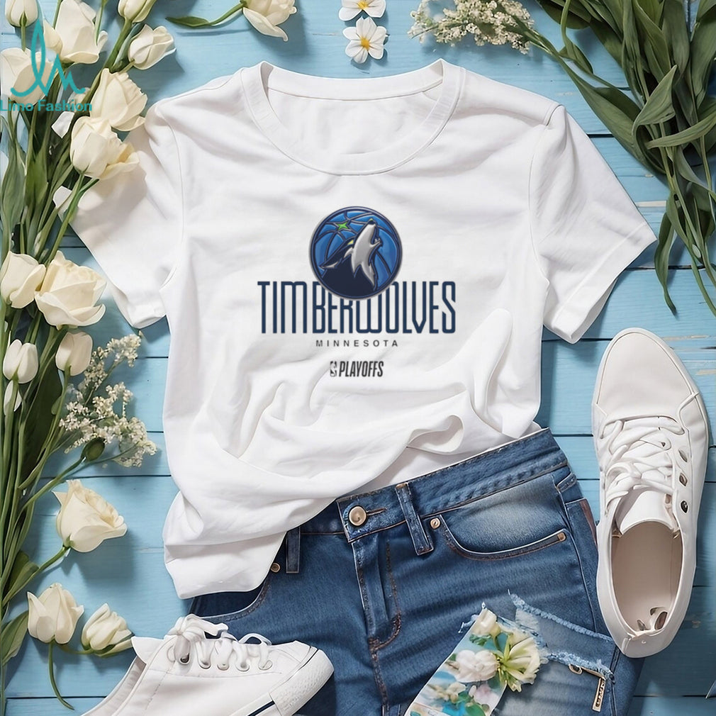 Minnesota Timberwolves NBA Playoffs 2024 White Graphic T Shirt