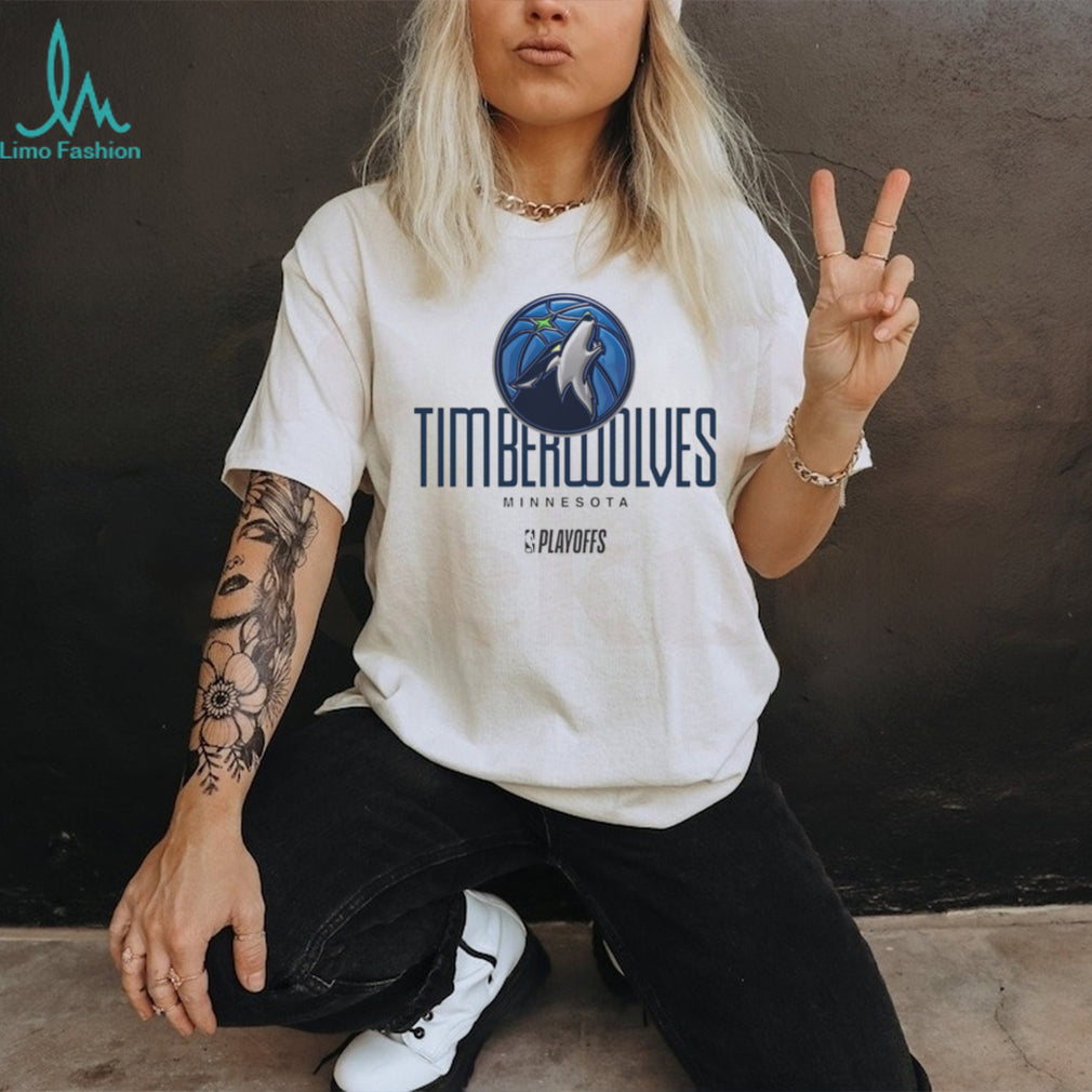 Minnesota Timberwolves NBA Playoffs 2024 White Graphic T Shirt