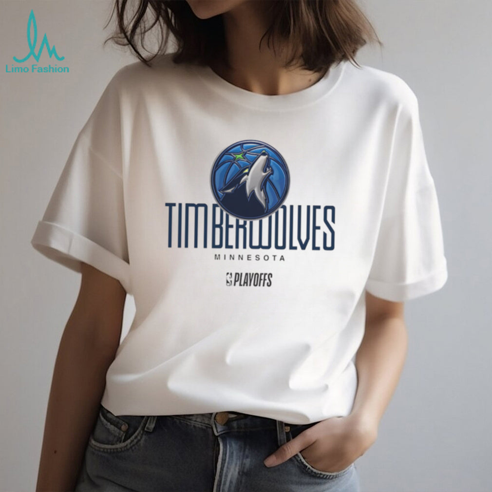 Minnesota Timberwolves NBA Playoffs 2024 White Graphic T Shirt