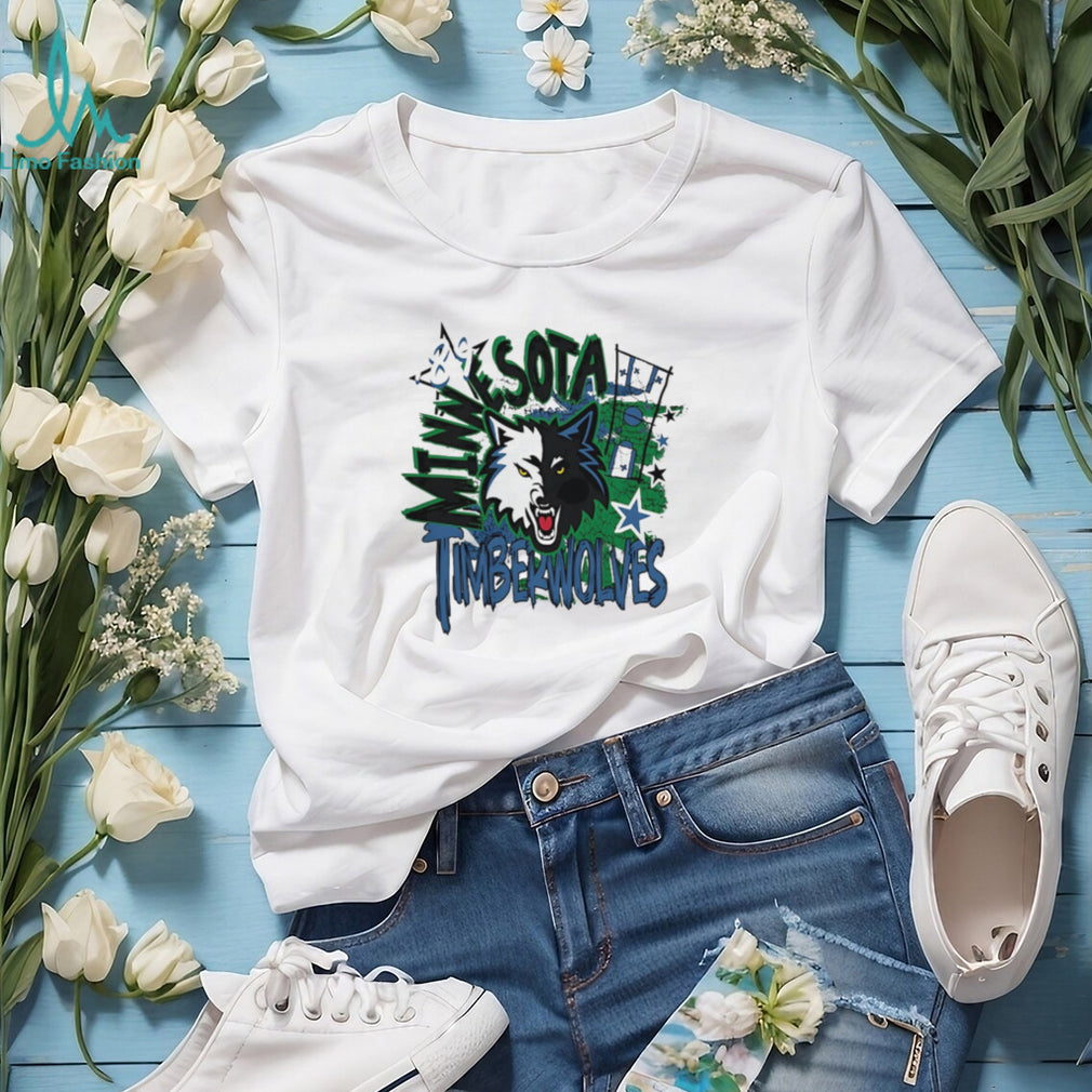 Minnesota Timberwolves Wolf Head Graphic T Shirt NBA Fan Apparel