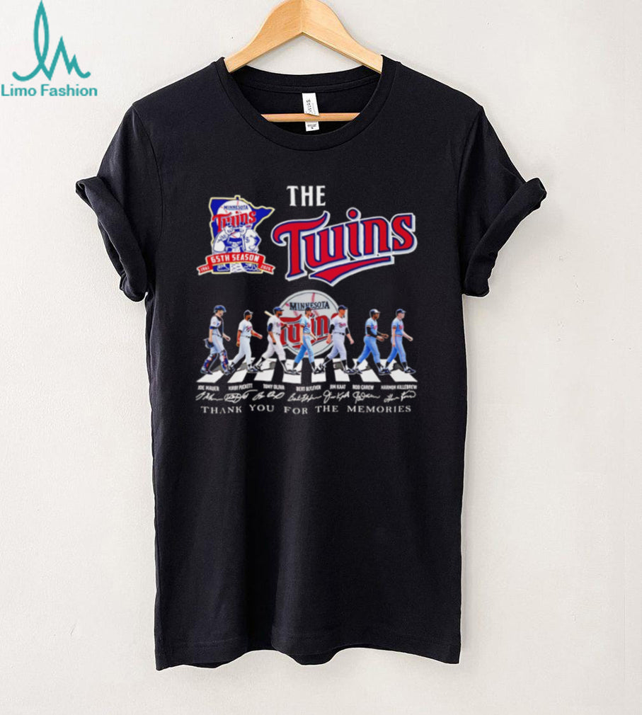 Minnesota Twins 65th Season Abbey Road Legend Signatures T Shirt