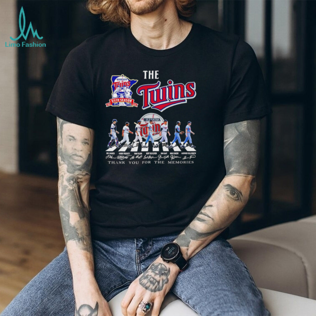 Minnesota Twins 65th Season Abbey Road Legend Signatures T Shirt