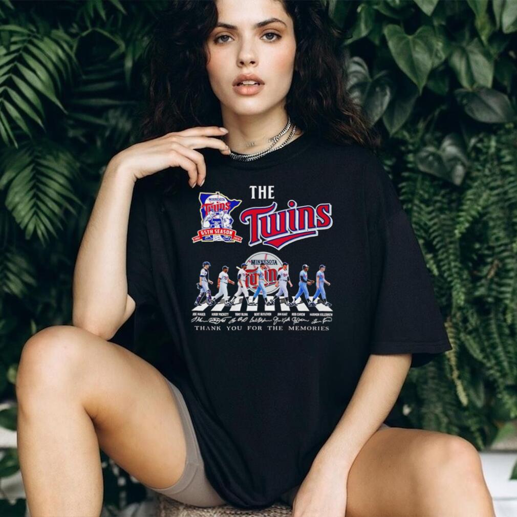 Minnesota Twins 65th Season Abbey Road Legend Signatures T Shirt