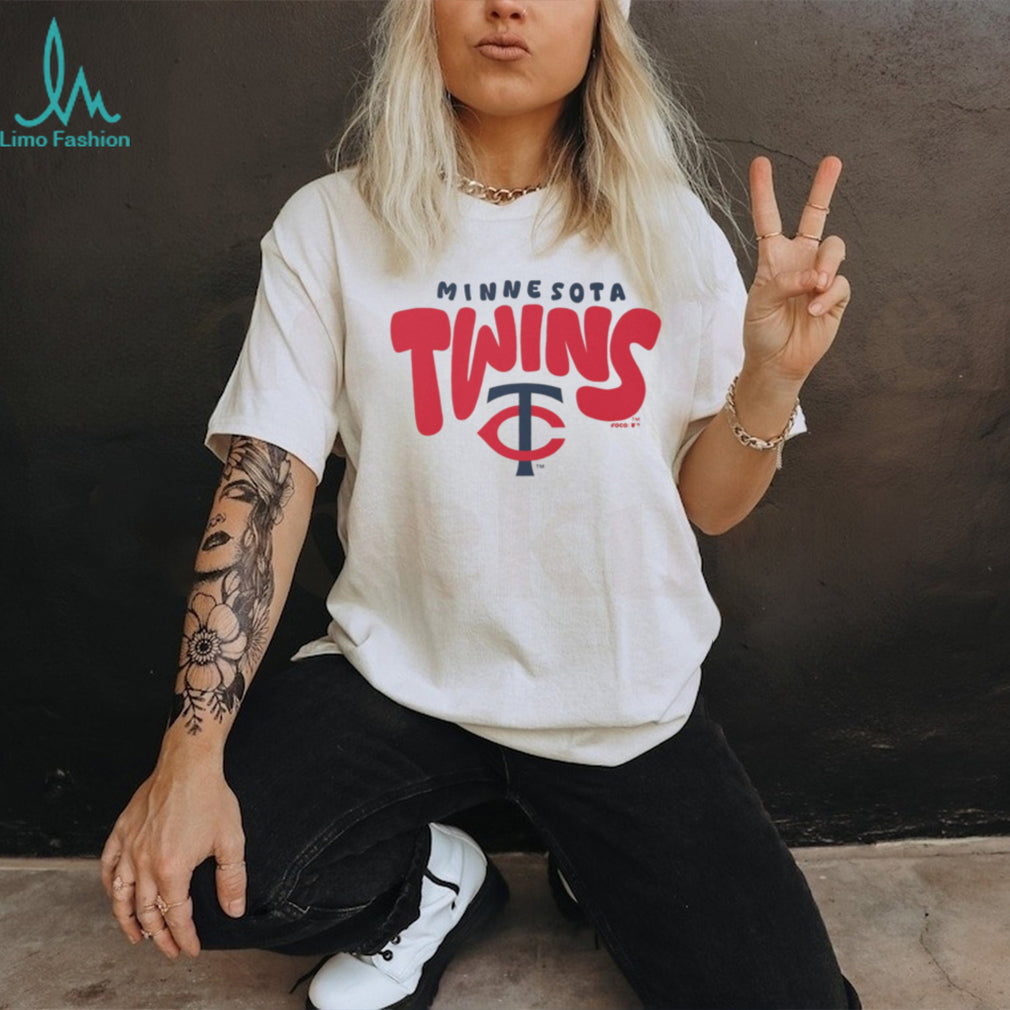 Minnesota Twins TC Logo Vintage Style Oatmeal Heather T shirt