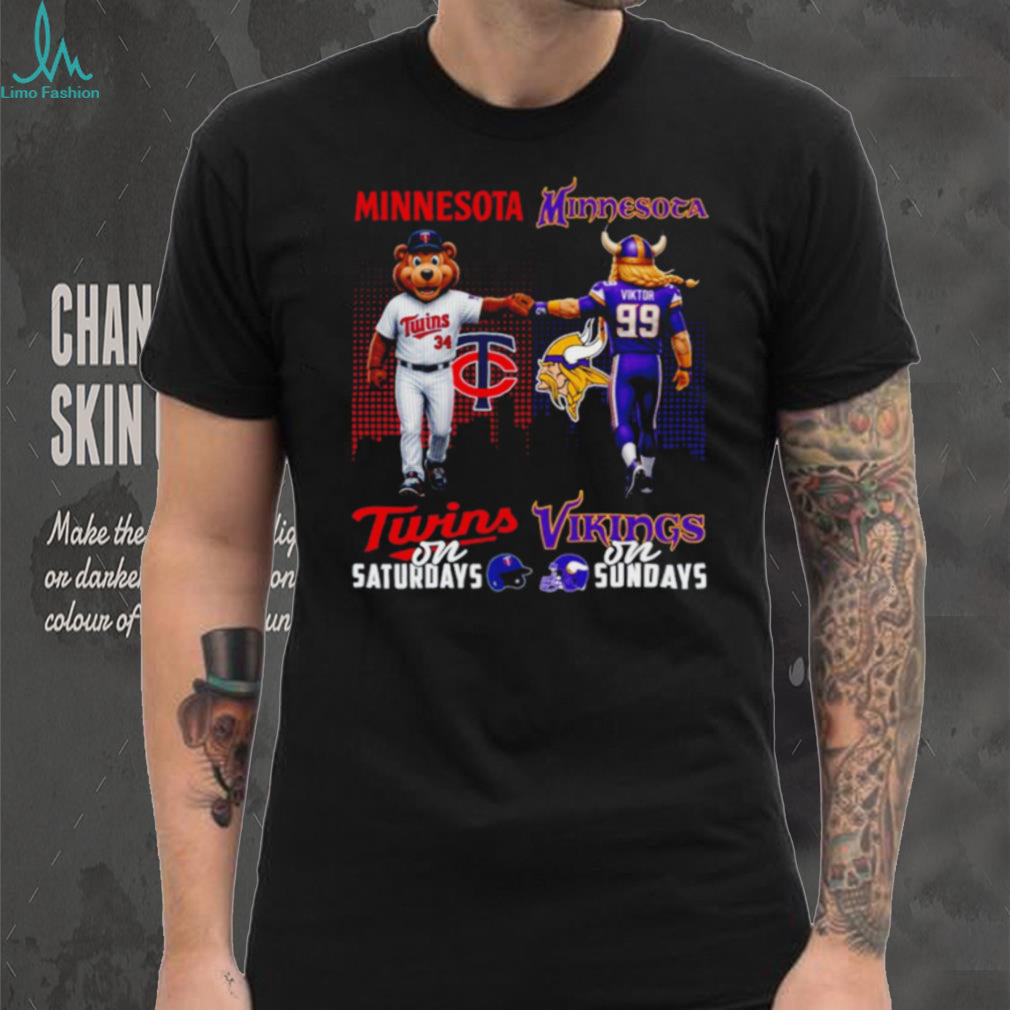 Minnesota Twins and Vikings Gameday Saturdays and Sundays T Shirt Minnesota Sports Fan T shirt
